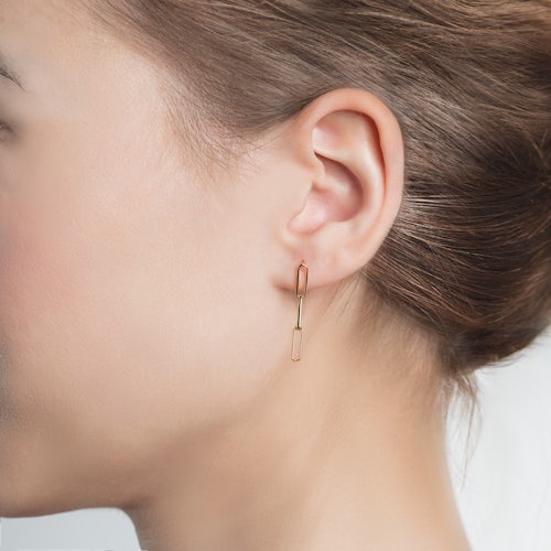 Kolczyki Savicki: srebrne pozłacane